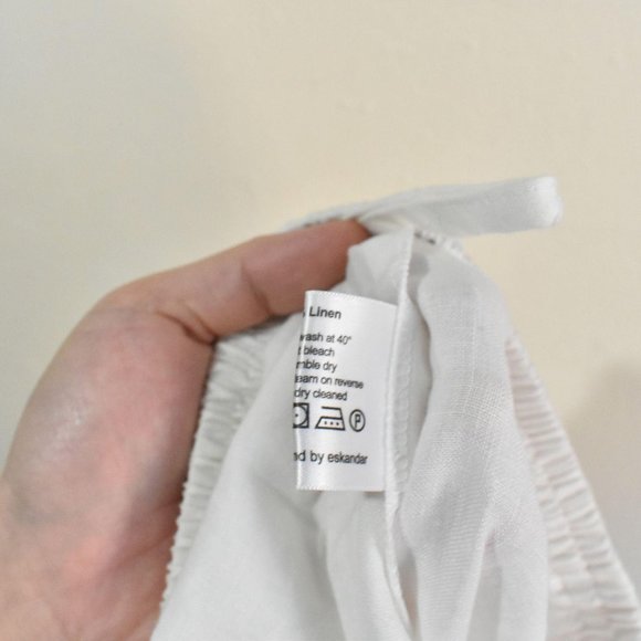 Eskandar NWT $985 Women 100% Linen Pants Trousers - Picture 5 of 5